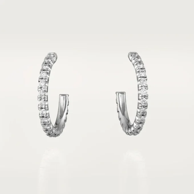 Etincelle de Cartier Ohrringe, kleines Modell – Weißgold, Diamanten – Cartier