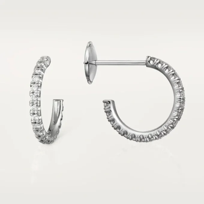 Etincelle de Cartier Ohrringe, kleines Modell – Weißgold, Diamanten – Cartier