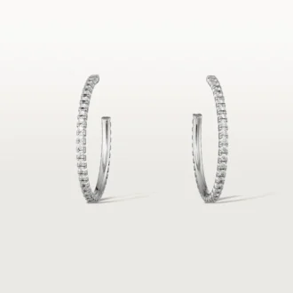 Etincelle de Cartier Ohrringe, mittleres Modell – Weißgold, Diamanten – Cartier