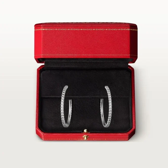 Etincelle de Cartier Ohrringe, mittleres Modell – Weißgold, Diamanten – Cartier