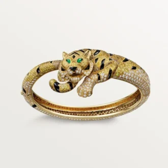 Faune Et Flore Cartier Armband, gelbe, orangefarbene und braune Diamanten, pavé-gefasst