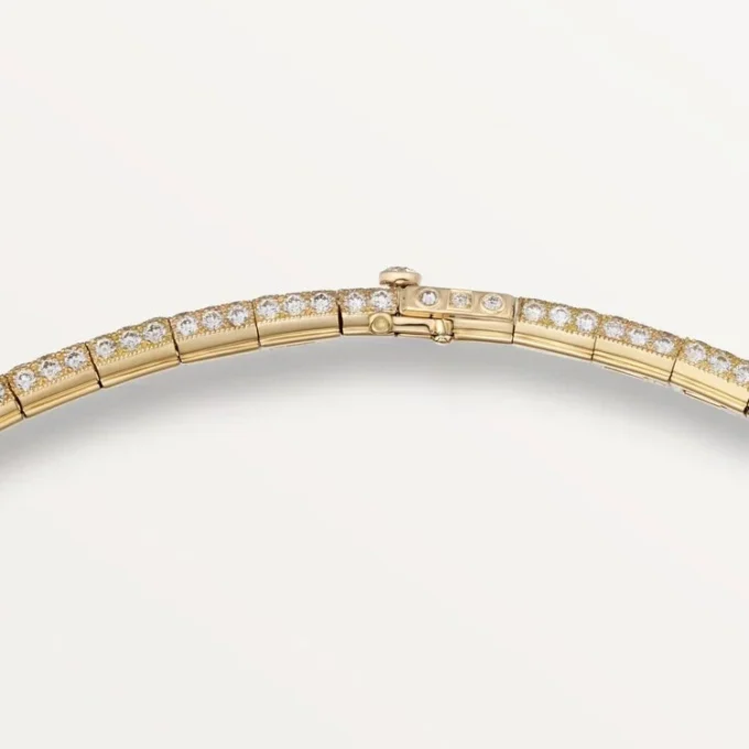 Faune Et Flore De Cartier Halskette, gelbe, orangefarbene und braune Diamanten, pavé-gefasst