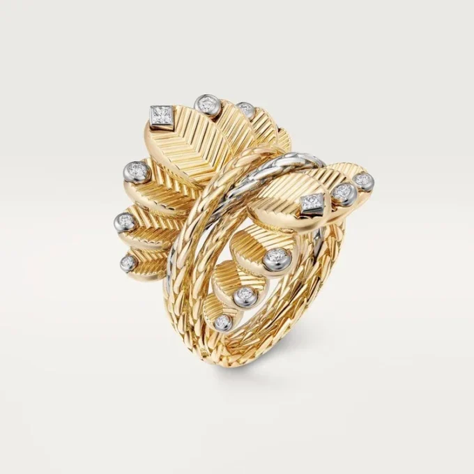 Grain De Cafe Ring, Diamanten