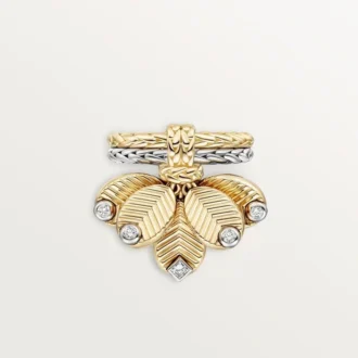 Grain De Cafe Ring, Diamanten