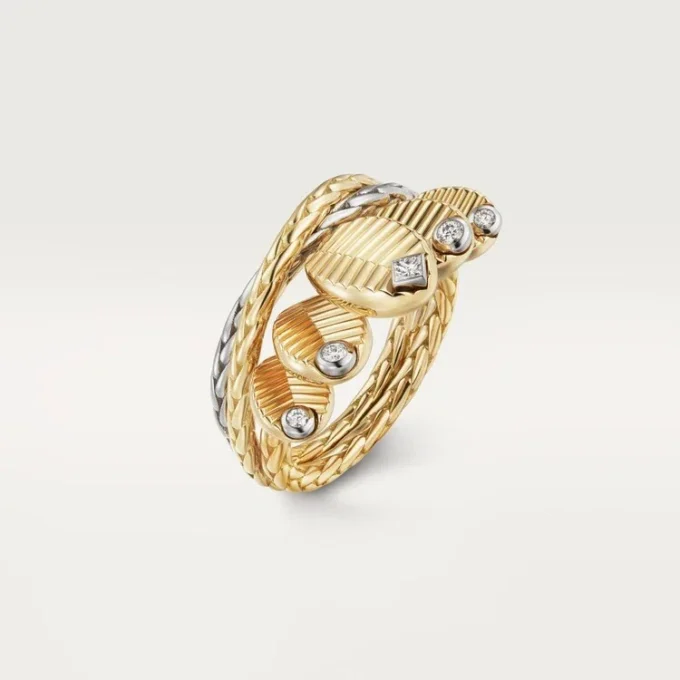 Grain De Cafe Ring, Diamanten