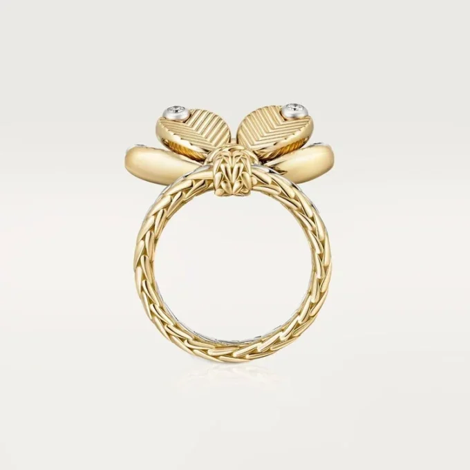 Grain De Cafe Ring, Diamanten