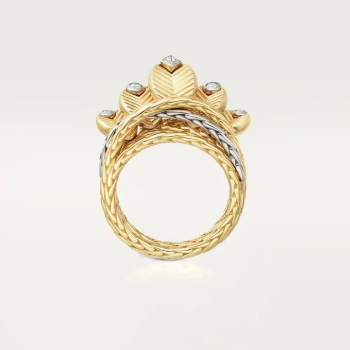 Grain De Cafe Ring, Diamanten