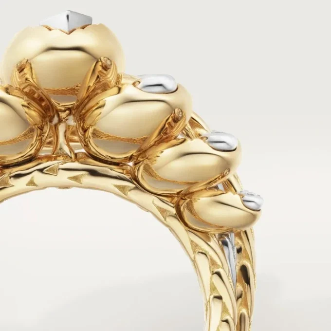 Grain De Cafe Ring, Diamanten