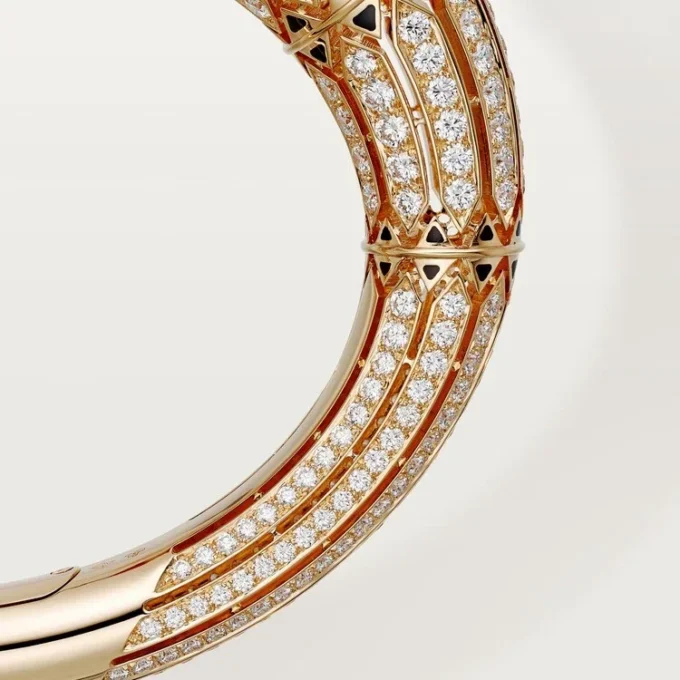 Armbänder „Geometrie & Contrastes“, Koralle, pavé