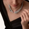 Indomptables De Cartier Torque-Halskette, pavé-besetzt