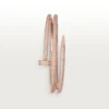 Juste un Clou Armband, doppelt, halb pavé-besetzt
