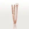 Juste un Clou Armband, doppelt, halb pavé-besetzt