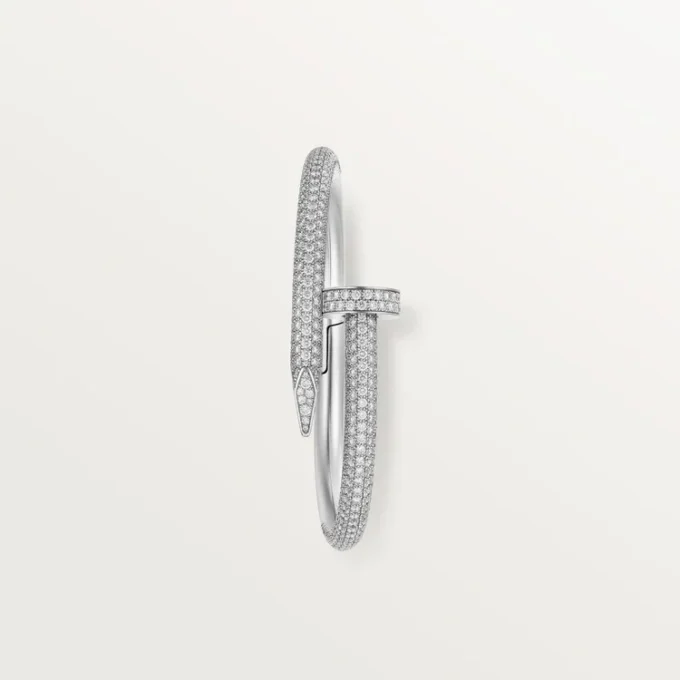 Juste un Clou Armband, großes Modell, halb pavé-besetzt