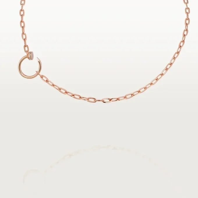 Juste un Clou – Diamant-Ketten-Halskette aus Roségold | Cartier US