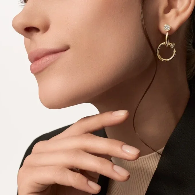Juste un Clou Ohrringe, doppelt, Diamanten
