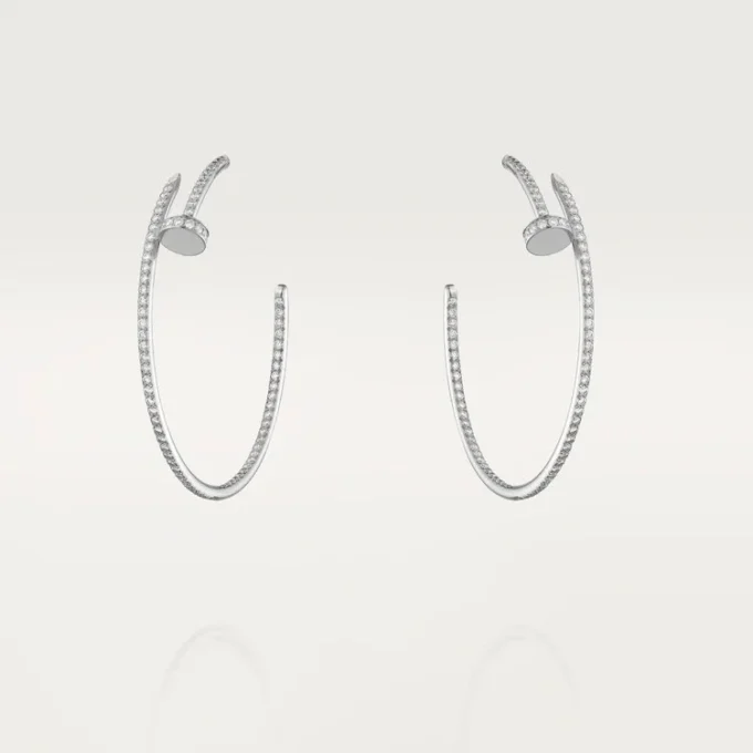 Juste un Clou Ohrringe – Weißgold, Diamanten – Cartier