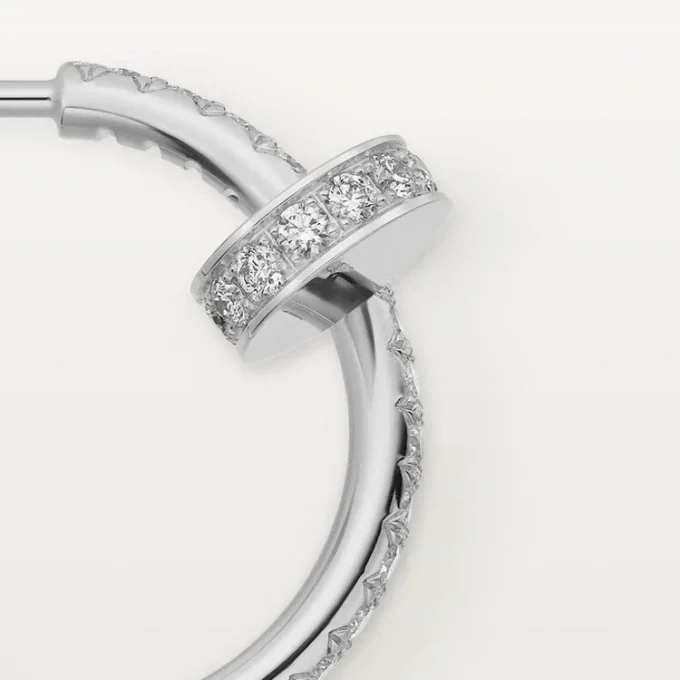 Juste un Clou Ohrringe – Weißgold, Diamanten – Cartier