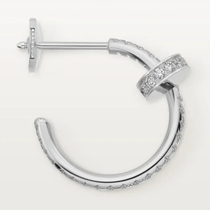 Juste un Clou Ohrringe – Weißgold, Diamanten – Cartier