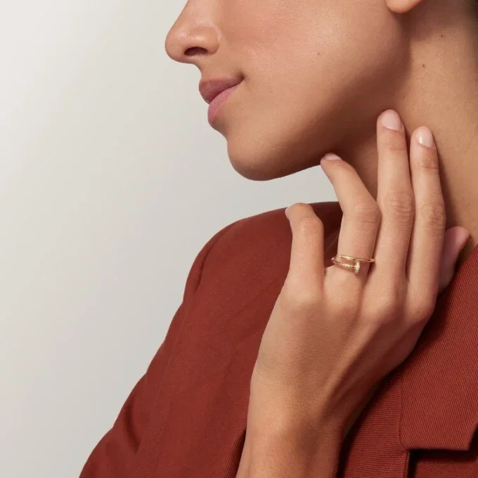 Juste un Clou Ring, kleines Modell, Diamanten