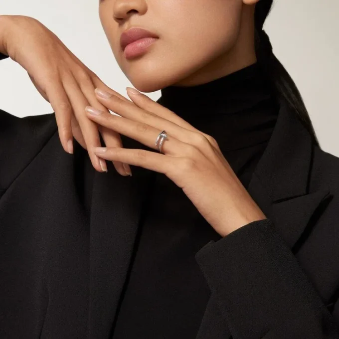 Juste un Clou Ring, kleines Modell, Diamanten