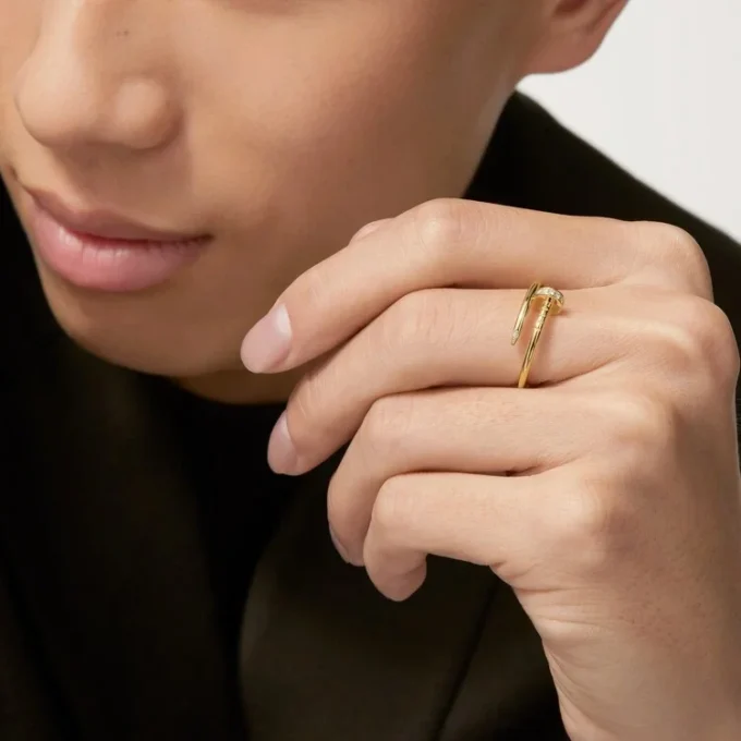 Juste un Clou Ring, kleines Modell, Diamanten
