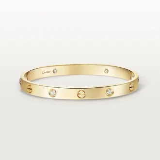 Liebesarmband, klassisches Modell, 4 Diamanten