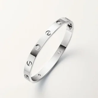 Liebesarmband, klassisches Modell, 4 Diamanten