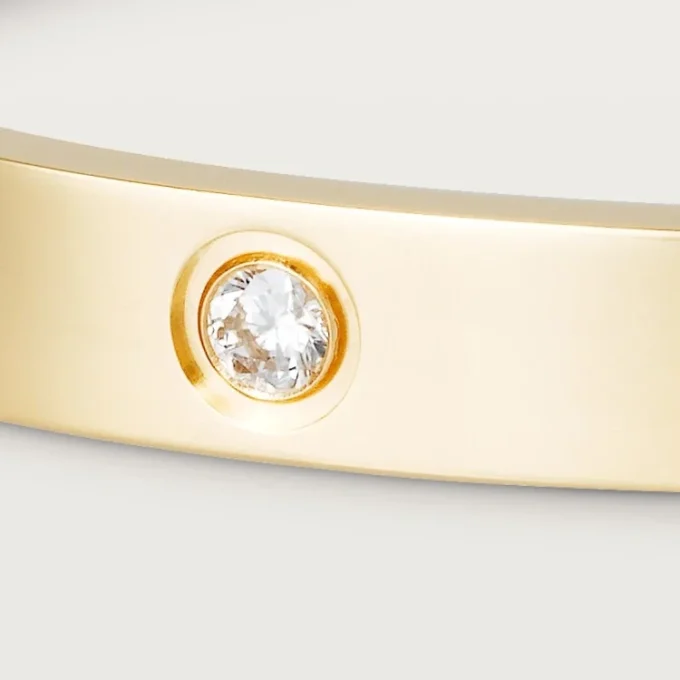 Liebesarmband, klassisches Modell, 4 Diamanten