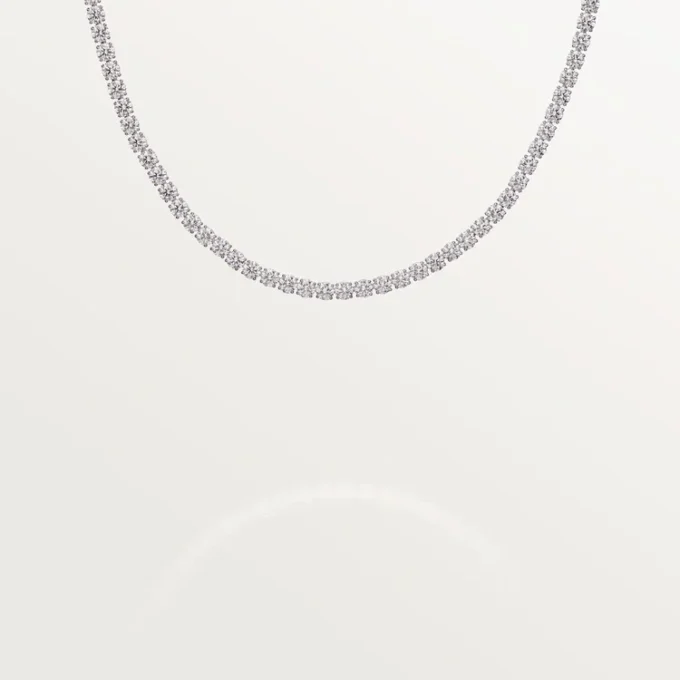 Lignes Essentielles Halskette, Diamanten im Brillantschliff