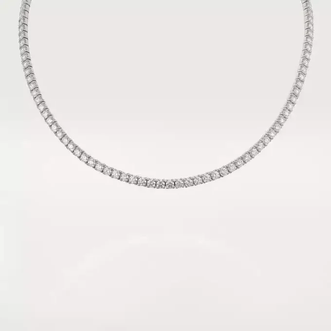 Lignes Essentielles Halskette, Diamanten im Brillantschliff