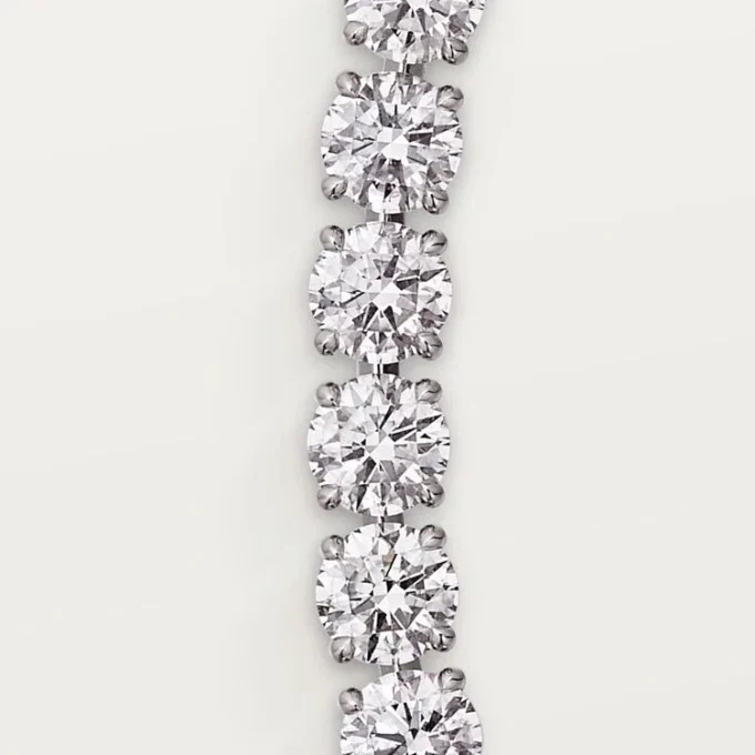 Lignes Essentielles Halskette, Diamanten im Brillantschliff