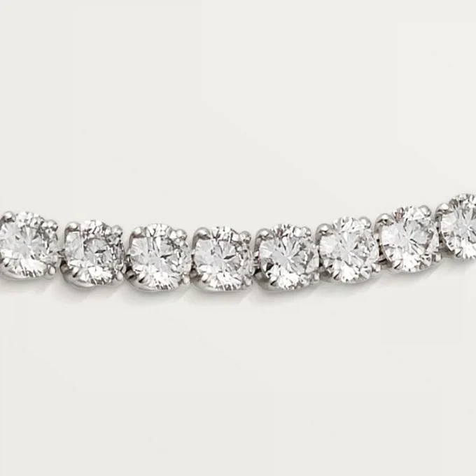 Lignes Essentielles Halskette, Diamanten im Brillantschliff