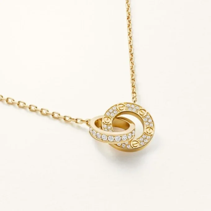 Love-Anhänger, mit Pavé-Besatz