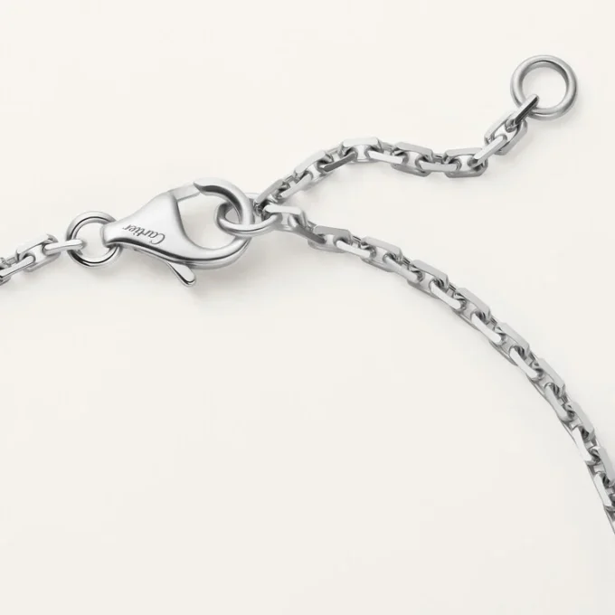Love-Armband, an Kette, halb gepavé