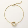 Love-Armband, an Kette, halb gepavé