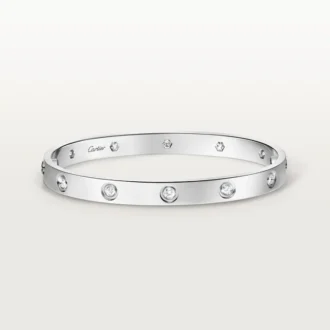 Love-Armband, klassisches Modell, 10 Diamanten