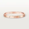 Love-Armband, klassisches Modell, gebürstet, 4 Diamanten