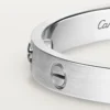 Love-Armband, klassisches Modell, gebürstet, 4 Diamanten