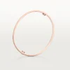 Love-Armband, klassisches Modell, gebürstet, 4 Diamanten