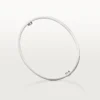 Love-Armband, klassisches Modell, gebürstet, 4 Diamanten