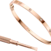 Love-Armband, kleines Modell, 10 Diamanten