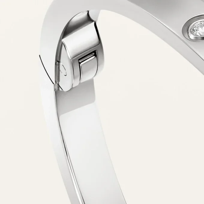 Love-Armband, kleines Modell, 10 Diamanten
