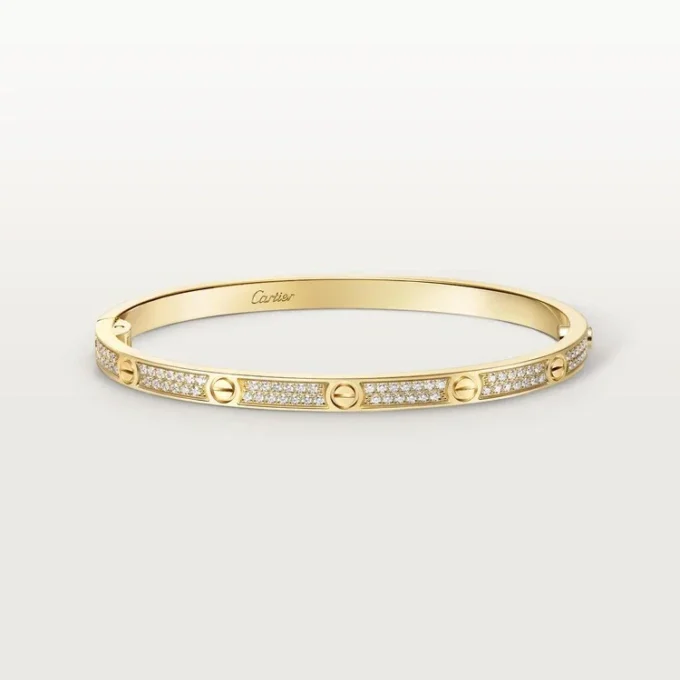 Love-Armband, kleines Modell, mit Pavé-Fassung