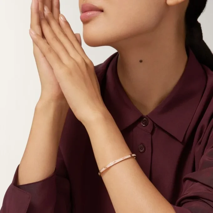 Love-Armband, kleines Modell, mit Pavé-Fassung
