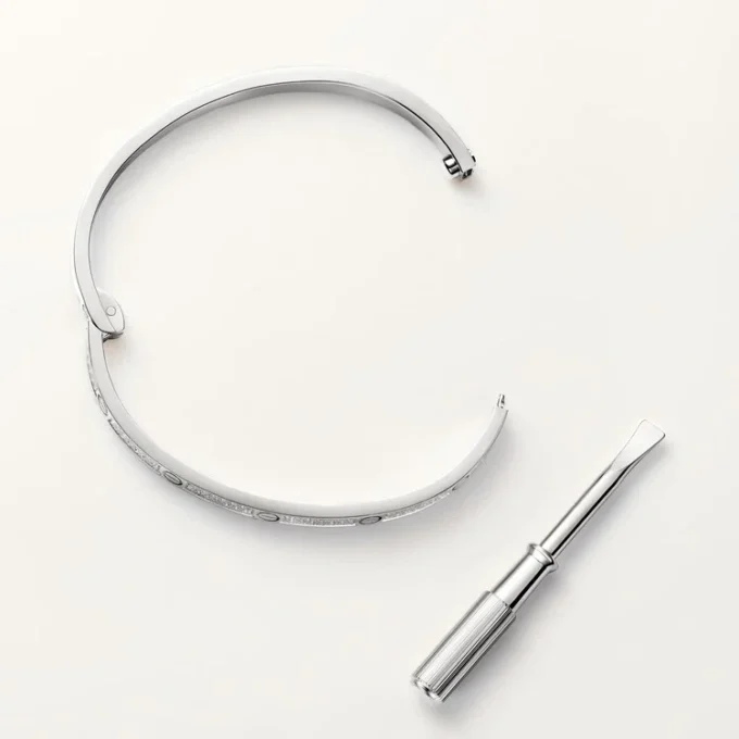 Love-Armband, kleines Modell, mit Pavé-Fassung