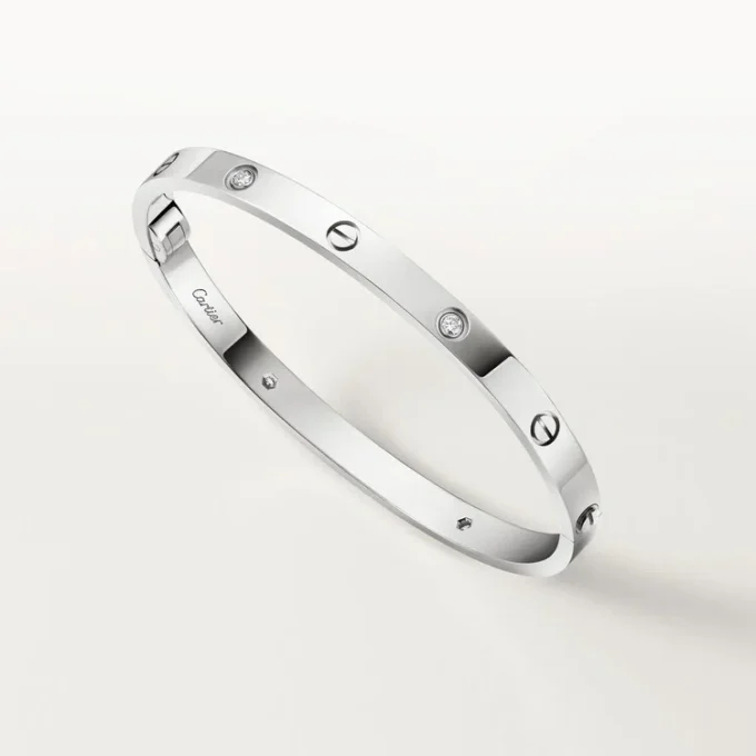 Love-Armband, mittleres Modell, 4 Diamanten