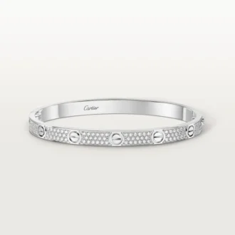 Love-Armband, mittleres Modell, mit Pavé-Fassung