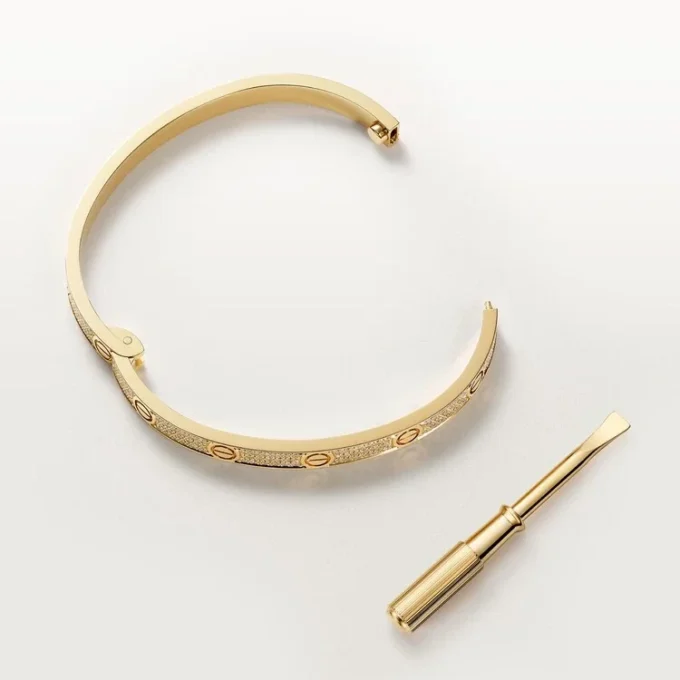 Love-Armband, mittleres Modell, mit Pavé-Fassung