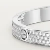 Love-Armband, mittleres Modell, mit Pavé-Fassung