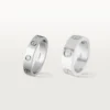 Love-Ehering, 1 Diamant – Weißgold, Diamant – Cartier